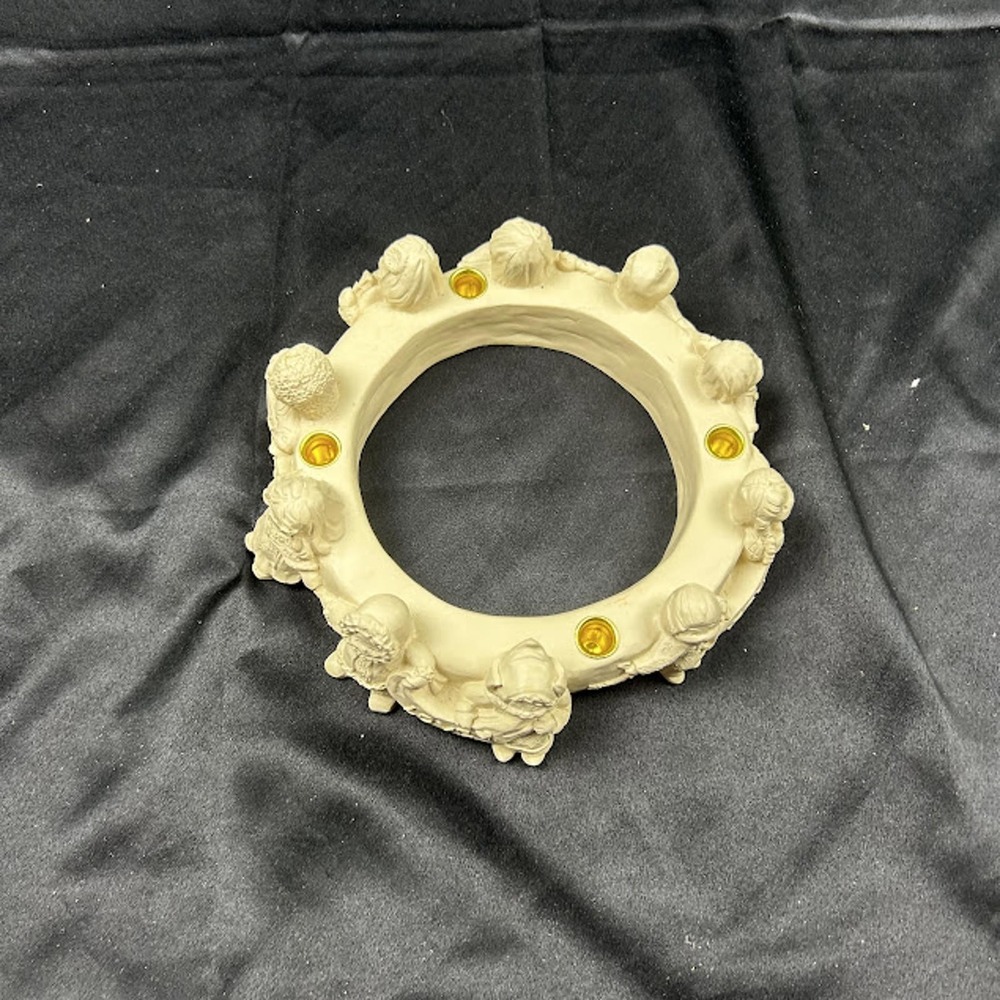 Abbey Press Children of the World Resin Taper Candle Holder Ring 70759 Cream